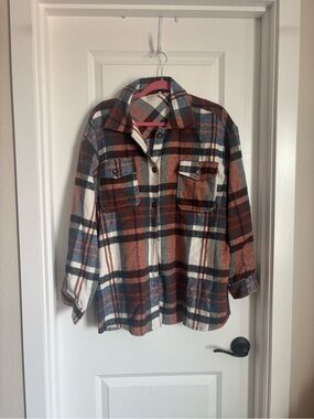 Bibi plaid shacket